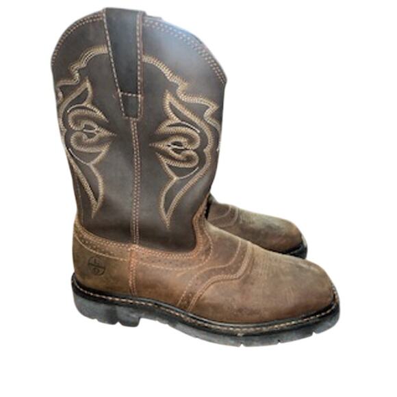 Lincoln Outfitters Mens L9C12 Square Soft Toe Western Work Boots Size 10.5M main image 9